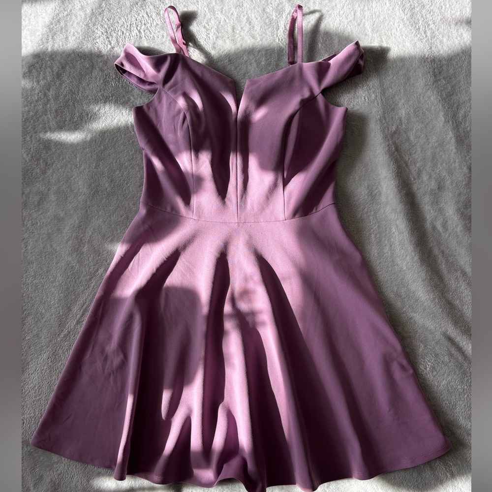 BCX Lilac Off-Shoulder Formal Dress